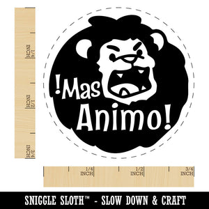 Mas Animo Lion Spanish Encouragement Teacher Stamp Self-Inking Rubber Stamp for Stamping Ink Stamper Crafting Planners