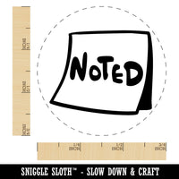 Noted Sticky Note Post Paper Notice Self-Inking Rubber Stamp for Stamping Ink Stamper Crafting Planners