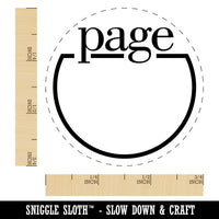Page Number Tracker Book Reading School Self-Inking Rubber Stamp for Stamping Ink Stamper Crafting Planners