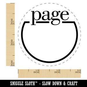 Page Number Tracker Book Reading School Self-Inking Rubber Stamp for Stamping Ink Stamper Crafting Planners
