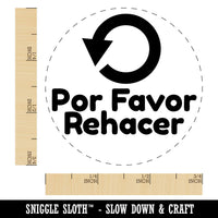 Por Favor Rehacer Please Redo Spanish Teacher Stamp Self-Inking Rubber Stamp for Stamping Ink Stamper Crafting Planners
