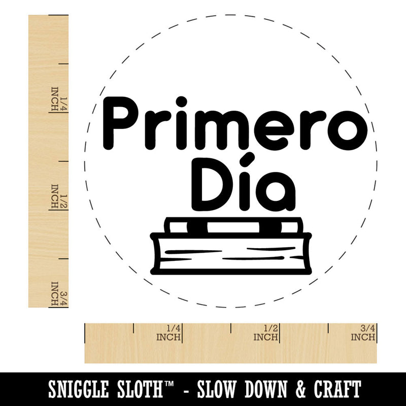 Primero Dia Spanish First Day School Teacher Stamp Self-Inking Rubber Stamp for Stamping Ink Stamper Crafting Planners
