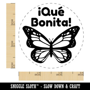 Que Bonita How Beautiful Butterfly Mariposa Spanish Teacher Stamp Self-Inking Rubber Stamp for Stamping Ink Stamper