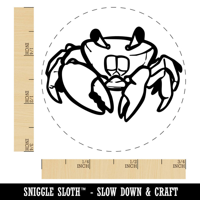 Realistic Crab Beach Seafood Shelfish Self-Inking Rubber Stamp for Stamping Ink Stamper Crafting Planners