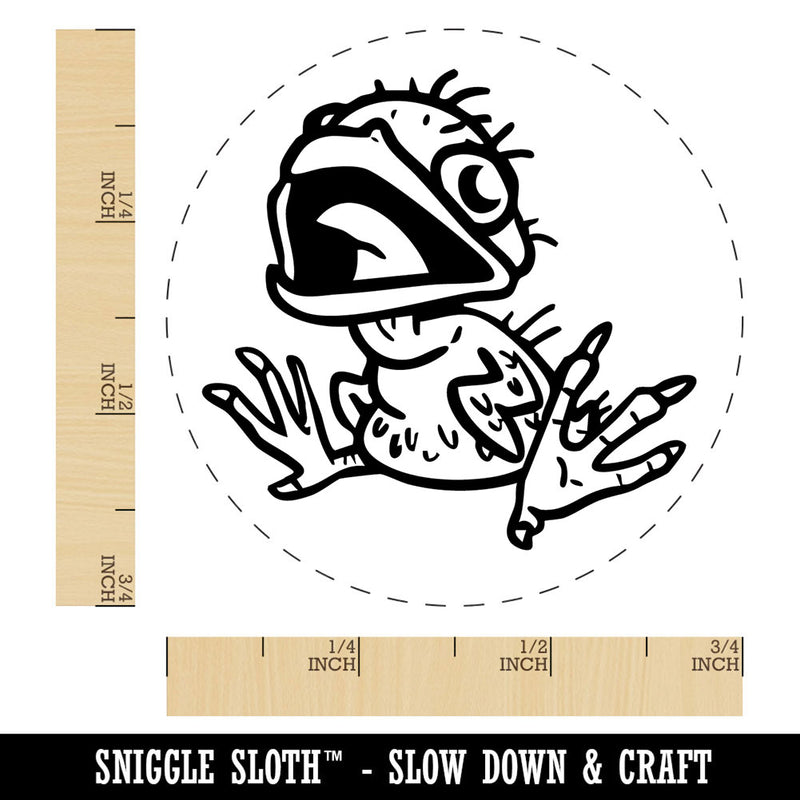 Realistic Ugly Baby Bird Chick Self-Inking Rubber Stamp for Stamping Ink Stamper Crafting Planners