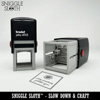 Fun and Blocky A Little Something Just For You with Rose Self-Inking Rubber Stamp Ink Stamper