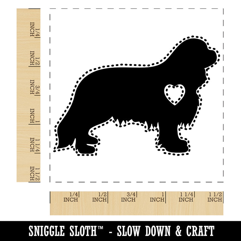 Cavalier King Charles Spaniel Dog with Heart Self-Inking Rubber Stamp Ink Stamper