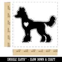 Chinese Crested Dog with Heart Self-Inking Rubber Stamp Ink Stamper