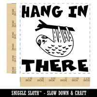 Hang in There with Sloth Teacher Motivational Self-Inking Rubber Stamp Ink Stamper