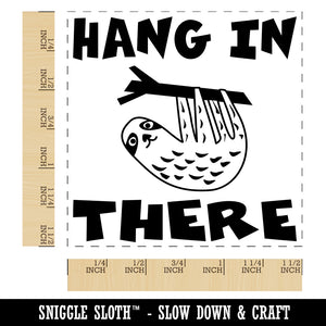 Hang in There with Sloth Teacher Motivational Self-Inking Rubber Stamp Ink Stamper