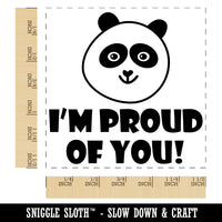 I'm Proud of You Happy Panda Teacher Motivation Self-Inking Rubber Stamp Ink Stamper