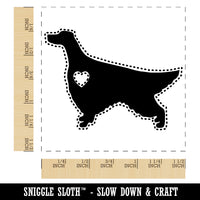 Irish Setter Dog with Heart Self-Inking Rubber Stamp Ink Stamper