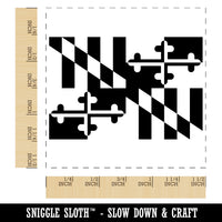 Maryland Flag Self-Inking Rubber Stamp Ink Stamper