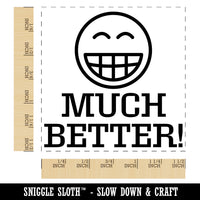 Much Better Happy Smile Face Teacher Motivation Self-Inking Rubber Stamp Ink Stamper