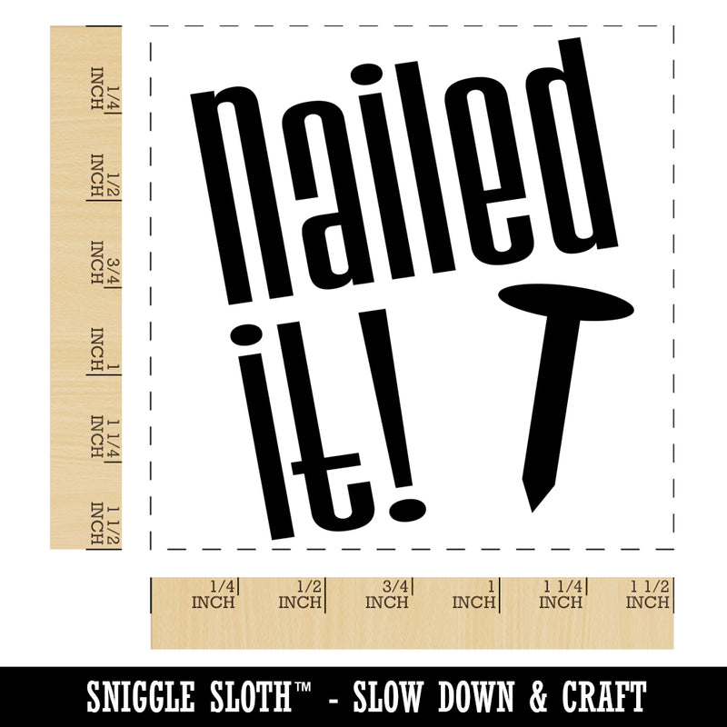 Nailed It Teacher Motivation Self-Inking Rubber Stamp Ink Stamper