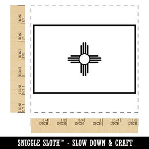 New Mexico Flag Self-Inking Rubber Stamp Ink Stamper