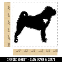 Shar-Pei Dog with Heart Self-Inking Rubber Stamp Ink Stamper
