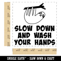 Slow Down Wash Your Hands Slow Teacher Motivation Self-Inking Rubber Stamp Ink Stamper