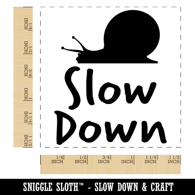 Slow Down with Snail Teacher Motivation Self-Inking Rubber Stamp Ink Stamper