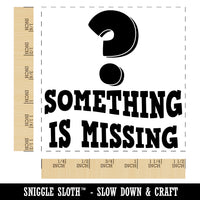 Something's Missing Question Mark Teacher Motivation Self-Inking Rubber Stamp Ink Stamper