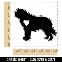 St Bernard Saint Dog with Heart Self-Inking Rubber Stamp Ink Stamper