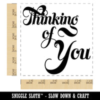 Thinking of You Elegant Text Self-Inking Rubber Stamp Ink Stamper