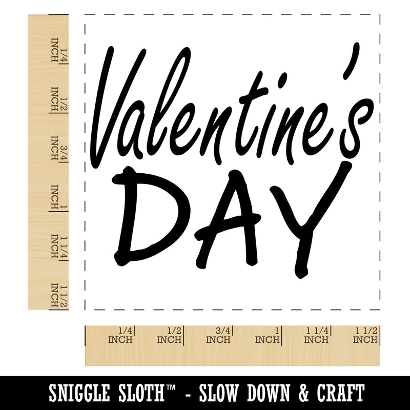 Valentine's Day Fun Text Self-Inking Rubber Stamp Ink Stamper