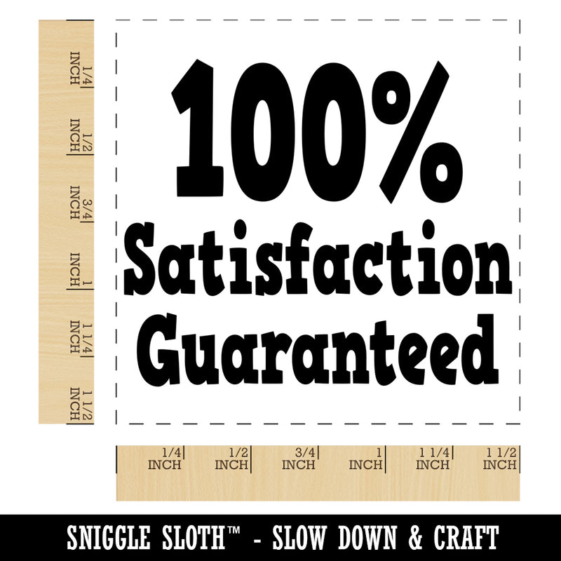 100 Percent Satisfaction Guaranteed Self-Inking Rubber Stamp Ink Stamper