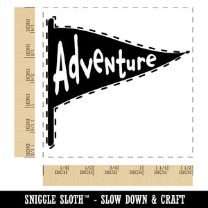 Adventure Flag Self-Inking Rubber Stamp Ink Stamper