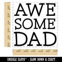 Awesome Dad Fun Text Father Self-Inking Rubber Stamp Ink Stamper