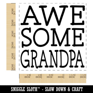 Awesome Grandpa Fun Text Self-Inking Rubber Stamp Ink Stamper