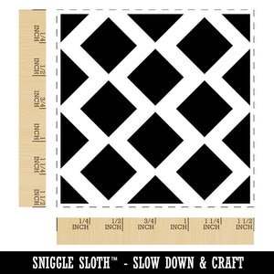 Diamond Zig Zag Pattern Background Self-Inking Rubber Stamp Ink Stamper