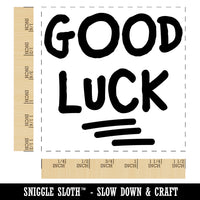 Good Luck Cute Text Self-Inking Rubber Stamp Ink Stamper