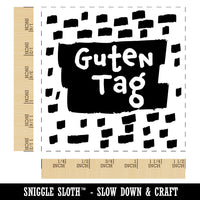 Guten Tag Hello German Doodle Self-Inking Rubber Stamp Ink Stamper