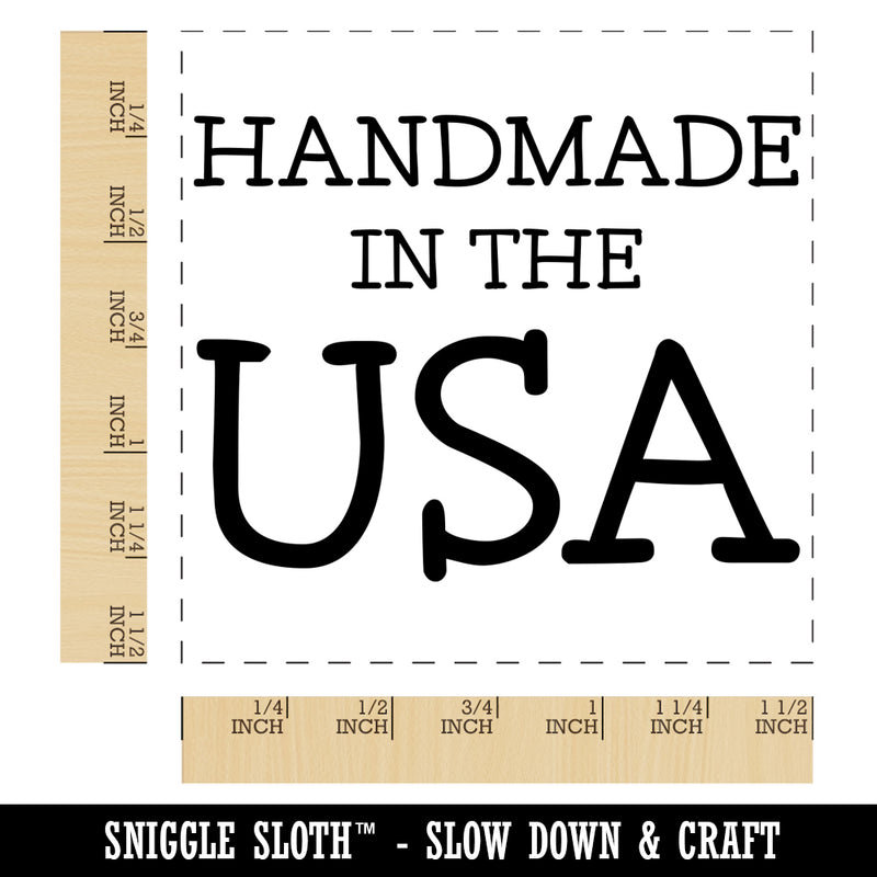 Handmade in the USA America Self-Inking Rubber Stamp Ink Stamper