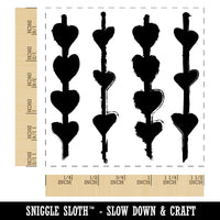 Heart Vines Background Sketch Self-Inking Rubber Stamp Ink Stamper