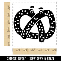 Kawaii Pretzel Cute Self-Inking Rubber Stamp Ink Stamper