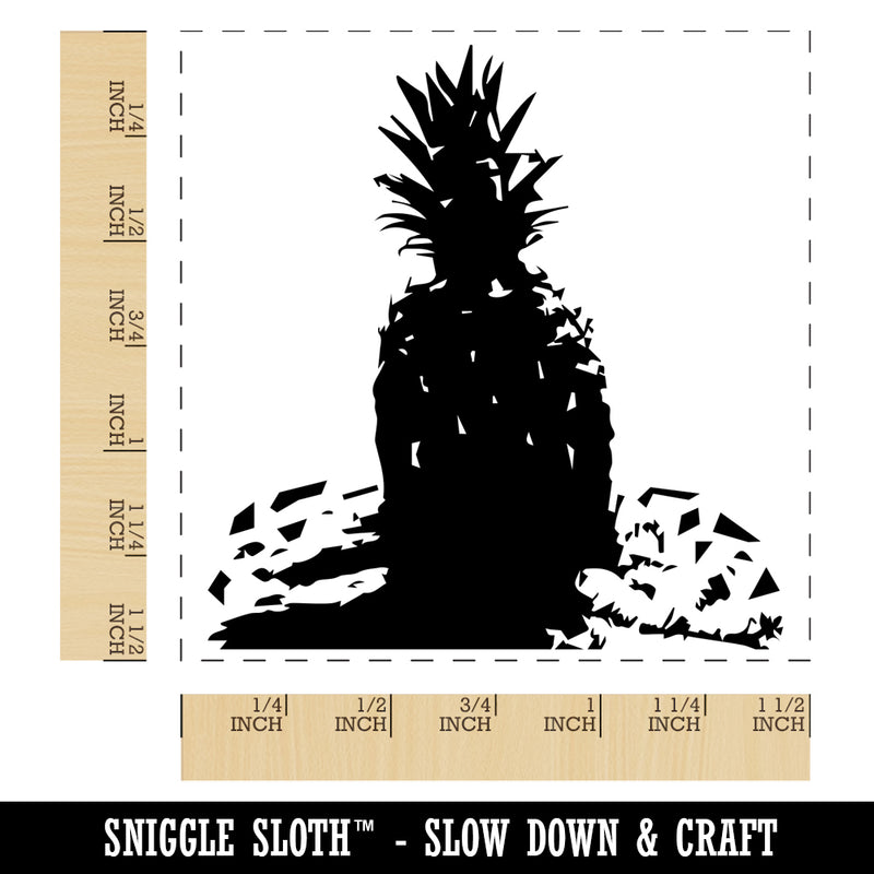 Pineapple Abstract Sketch Self-Inking Rubber Stamp Ink Stamper