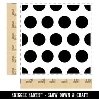 Polka Dot Circle Pattern Background Self-Inking Rubber Stamp Ink Stamper