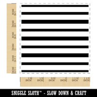 Skinny Nautical Stripes Pattern Background Self-Inking Rubber Stamp Ink Stamper