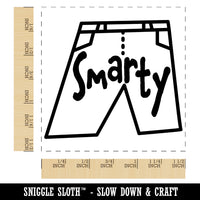 Smarty Pants Funny School Teacher Motivation Self-Inking Rubber Stamp Ink Stamper
