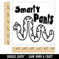 Smarty Pants Snake School Teacher Motivation Self-Inking Rubber Stamp Ink Stamper