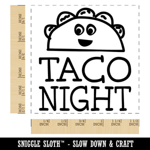 Taco Night Cute Doodle Self-Inking Rubber Stamp Ink Stamper