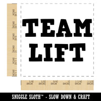 Team Lift Text Self-Inking Rubber Stamp Ink Stamper