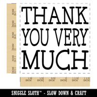 Thank You Very Much Fun Text Self-Inking Rubber Stamp Ink Stamper