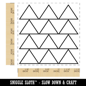 Triangle Background Self-Inking Rubber Stamp Ink Stamper