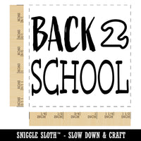 Back to School Fun Text Self-Inking Rubber Stamp Ink Stamper