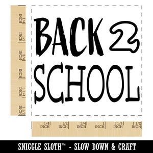 Back to School Fun Text Self-Inking Rubber Stamp Ink Stamper