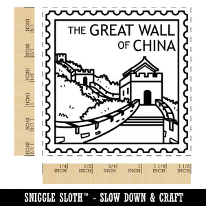 Great Wall of China Destination Travel Self-Inking Rubber Stamp Ink Stamper