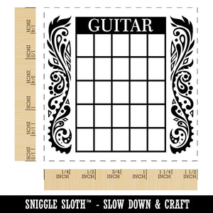 Guitar Chord Chart Self-Inking Rubber Stamp Ink Stamper
